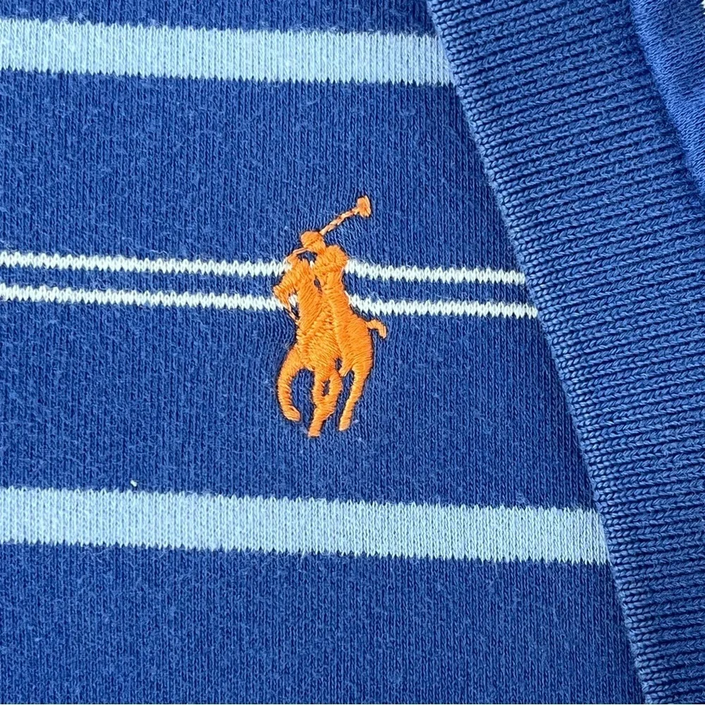 Polo Ralph Lauren Men's 100% Cotton Striped Polo Shirt Size L; Preppy, Casual